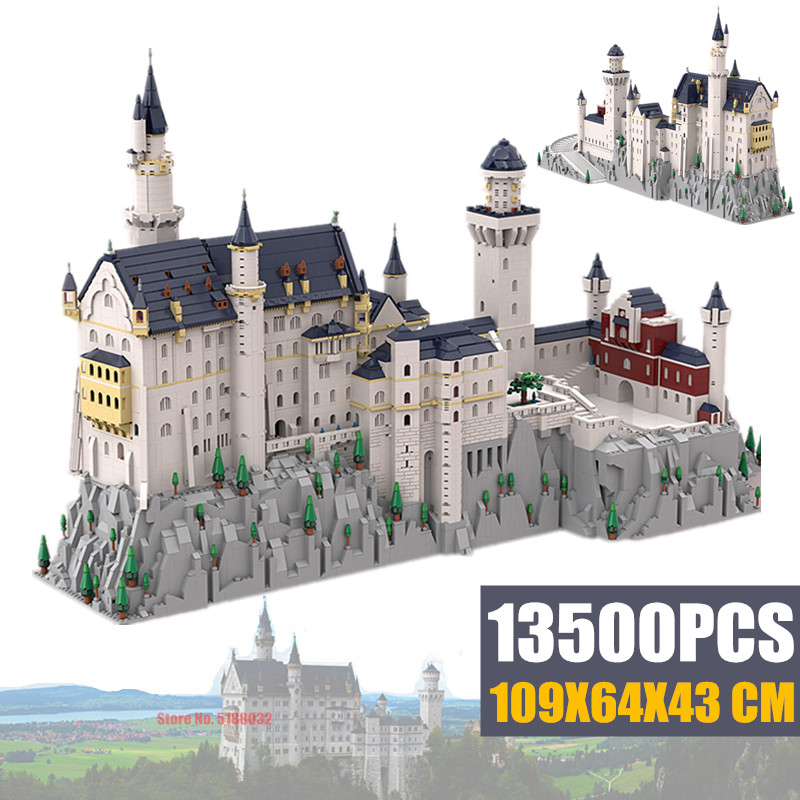 Details about   11810pcs Neuschwanstein New Swan Stone Castle Architecture Building Blocks Toys 