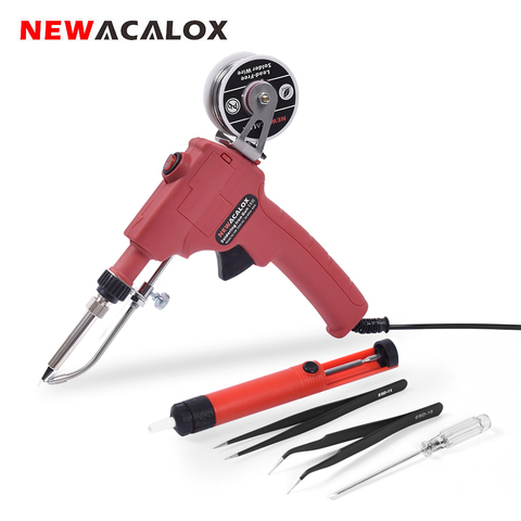 NEWACALOX 60W EU/US Automatic Soldering Gun Kit with On/Off Switch Desoldering Guns for Circuit Board Repair DIY Soldering Iron ► Photo 1/1