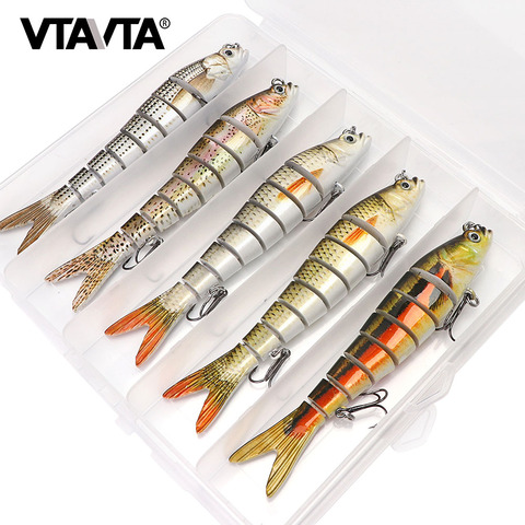 3/5pcs 14cm 23g Sinking Wobblers Fishing Lures Set 8 Segments