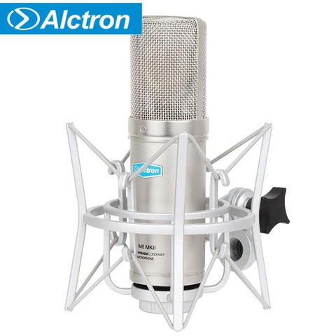 Alctron CM6 MKII professional condenser large diaphragm recording studio microphone with shock mount ► Photo 1/5