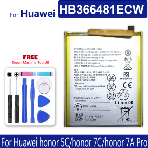HB366481ECW Battery For Huawei Honor 5C/Honor 7C/Honor 7A Pro /honor5C honor7C honor7A   Mobile Bateria ► Photo 1/6