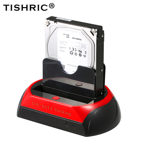 TISHRIC ALL in One HDD Docking/Dock Station HD Dual SATA IDE to Usb 2.0 2.5 3.5 External Hard Drive Reader Housing Case HD BOX ► Photo 1/6