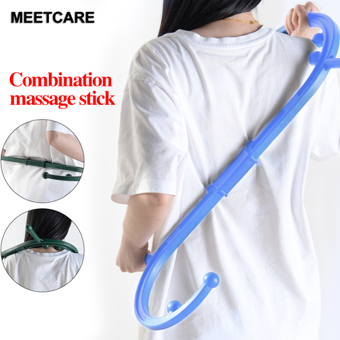 S-Shaped Trigger Point Massage Stick Theracane Body Muscle Relief Back Massage Hook Theracane Therapeutic Relaxation Pressure ► Photo 1/6