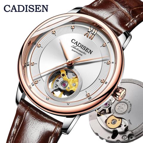CADISEN Mens Watches Top Brand Luxury Watch Mechanical Automatic Watch Men Tourbillon skeleton watch Relogio Masculino 2022 ► Photo 1/6