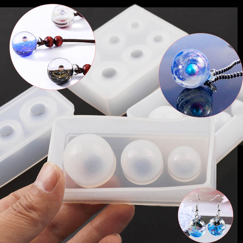 New Crystal Drop Gel Sphere Silicone Mold Star Ball Mold 25 20 15mm multi-size Ball Mold ► Photo 1/6