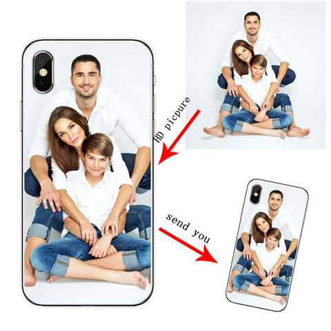 Soft Silicone TPU  Phone Case Customized Photo  For iPhone 5 5S SE 6 6S plus 7 8  plus X XS XR Max 11 PRO  Max 12 Mini PRO MAX ► Photo 1/6