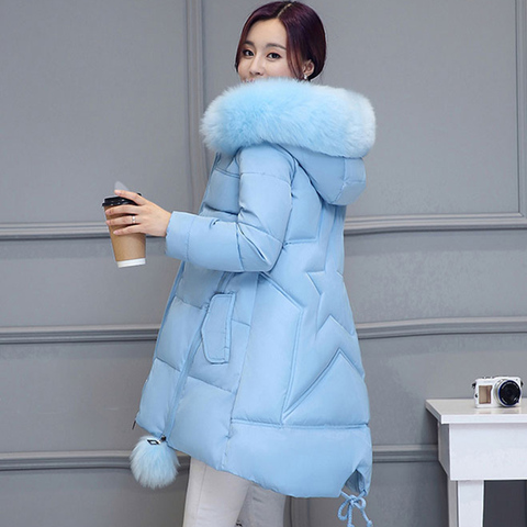 Oversize Winter Jacket Women Parka New Hooded Outerwear Warm Down Cotton Jacket Plus Size 5XL 6XL Winter Coat Parker Women Y159 ► Photo 1/6