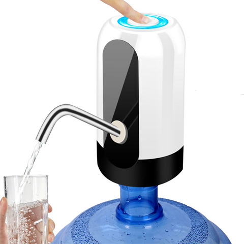 Home Gadgets Water Bottle Pump Mini Barreled Water Electric Pump USB Charge Automatic Portable Water Dispenser Drink Dispenser ► Photo 1/6