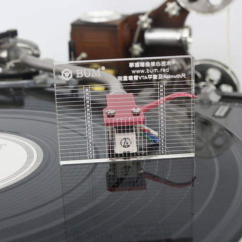 LP Vinyl Record Player Measuring Phono Tonearm VTA/Cartridge Azimuth Ruler Balance Cartridge Azimuth Ruler Headshell Turntable ► Photo 1/6