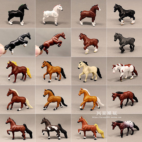 Horse Model Appaloosa Lusitano Clydesdale Haflinger Pony Steed Pinto Stallion Ranch Wild Animal Figure Collectible Figurine Toys ► Photo 1/5