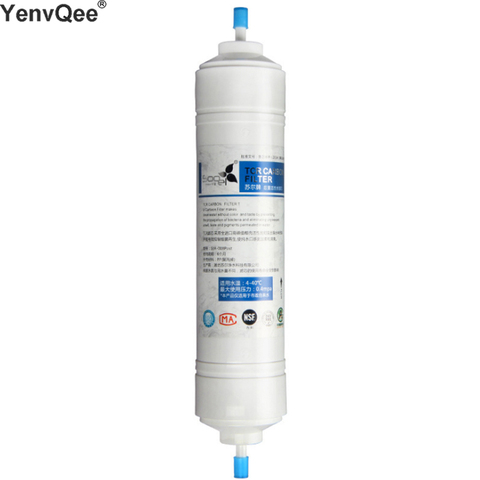 SOOEL T33 Quick Connect  INLINE COCONUT Carbon Post WATER FILTER Cartridge With 2 fitting Water Purifier REVERSE OSMOSIS ► Photo 1/6