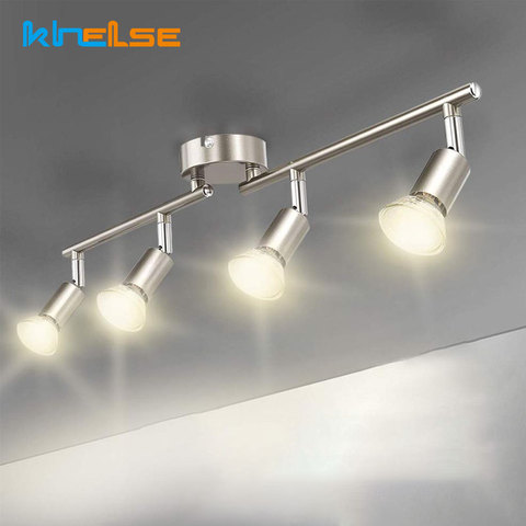 Rotatable Kitchen Ceiling Lights Angle Adjustable Bar Lamp GU10 LED Bulbs Showcase Wall Scones Living Room Cabinet Spot Lighting ► Photo 1/6