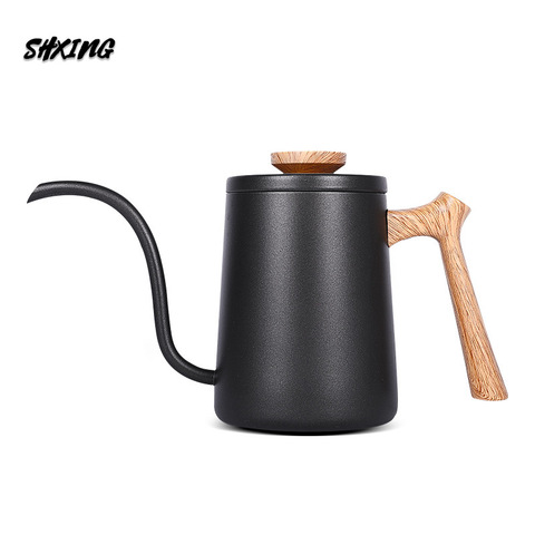 Cafeteira Drip Coffee Pot 600ml  Expresso Drip Kettle Stainless Steel Handle  Long Gooseneck Spout Drip Kettle Coffee Tea Pot ► Photo 1/6