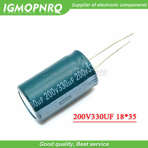 5PCS 200v330uf 330uf220v 18*35MM Electrolytic capacitor 200v 330uf 18x35 200V330UF ► Photo 1/1