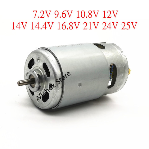 RS550 7.2V 9.6V 10.8V 12V 14.4V 16.8V 18V 21V 24V 25V Motor for BOSCH DeWALT HITACHI MAKITA METABO Milwaukee Hilti Ryobi RS-550 ► Photo 1/5