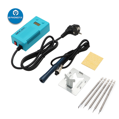 Real 50W Bakon BK950D electric soldering iron with T13 Iron Tips Mini Digital soldering station solder circuit boards Soldering ► Photo 1/6