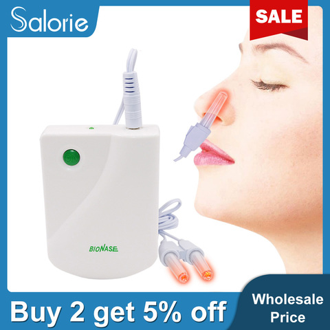 BioNase Nose Rhinitis Sinusitis Cure Therapy Nose Massage Hay fever Low Frequency Pulse Laser Runny sneeze treatment Machine ► Photo 1/6