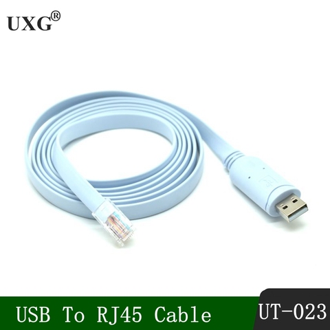 Pl2303ra USB Rs232 to RJ45 Console Cable for Cisco H3C HP Arba Huawei Fortinet Router Ftdi USB Console Cable Extension Line 1.5M ► Photo 1/6