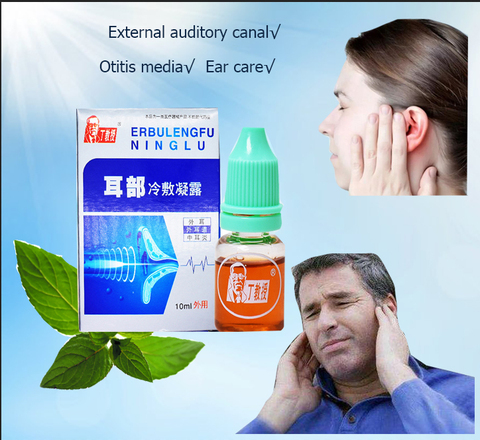 Ear cold compress treatment of ear acute otitis media, ear itching physiotherapy tinnitus, deafness and deafness health care ► Photo 1/6