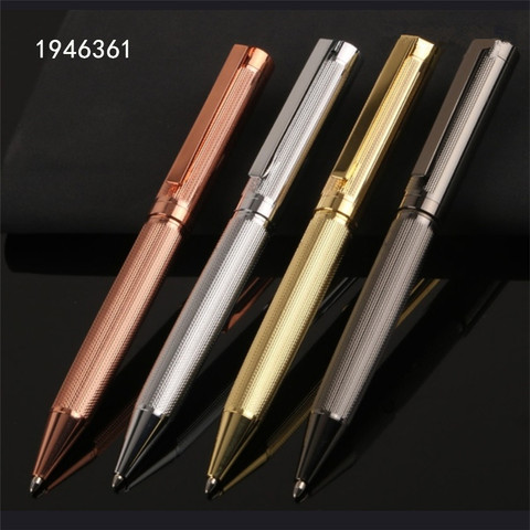 Luxury high quality 716 Metal Golden Business office Medium Nib Ballpoint Pen New Stationery supplies for school students ► Photo 1/6