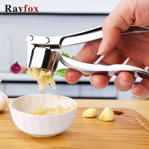 Imitating Stainless Steel Garlic Press Crusher Kitchen Cooking Vegetables Ginger Squeezer Masher Handheld Ginger Mincer Tools ► Photo 1/6