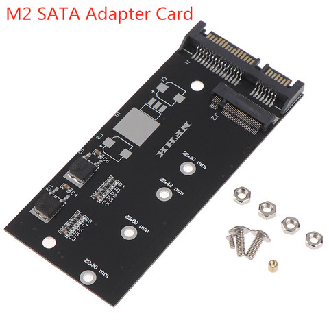 1set High Efficiency M.2 Nvme Ssd Convert Adapter Card Nvme/ahci Upgraded Kit For Sata Revision I/ii/iii (1.5/3.0/6.0 Gbps) ► Photo 1/6