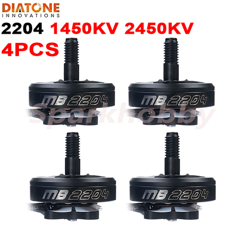 4PCS NEW Diatone MAMBA 2204 1450KV 2450KV 3-6S Brushless FPV Motor 5mm Shaft Diameter 5inch Prop for RC FPV Racing Drones DIY ► Photo 1/6