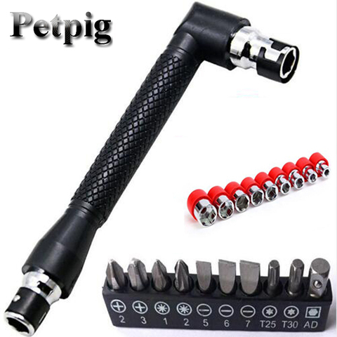 Petpig Dual Head L-shaped Mini Socket Wrench 1/4