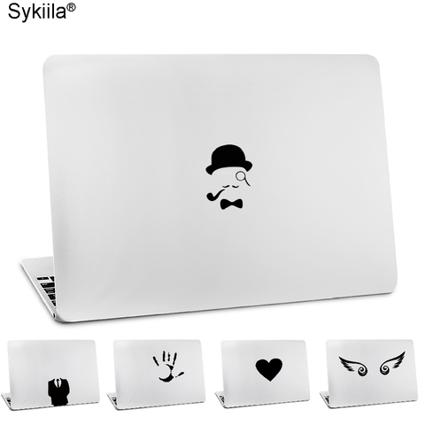 Cartoon Mustache Pipe Gentleman Vinyl Sticker for Apple Skin Macbook Air 11 13 Pro 13 15 17 Retina Computer Car Wall Ad Decal ► Photo 1/6