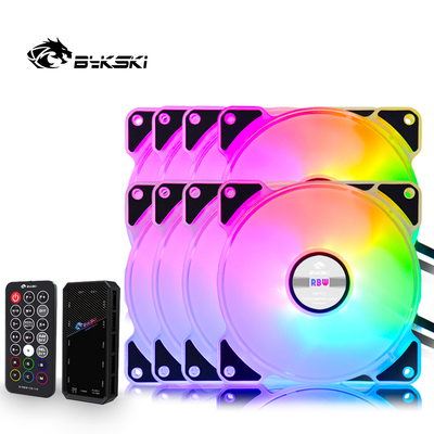 Bykski Pc Case Fan Adjust RGB Cooling Fan 120mm Quiet Remote Computer Cooler Cooling Light LED 5V A-RGB Case Fan CPU PC ► Photo 1/6