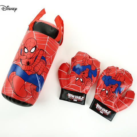 Disney Cartoon image Marvel Spiderman Kids Toy Gloves Sandbag Suit Birthday Gifts Boxing Outdoor Sports Toys Home toys ► Photo 1/6
