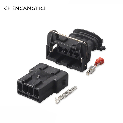 2 Sets 4 Pin Way Junior Power Timer Socket Plug O2 Sensor Ignition Coil Automotive Connector For Oxygen DJ7042Y-3.5-21 282192-1 ► Photo 1/4