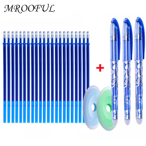 25 pcs/set Erasable Gel Pen Refills Rod 0.5mm Washable Handle Magic Erasable Pen for School Pen Writing Tools Kawaii Stationery ► Photo 1/6