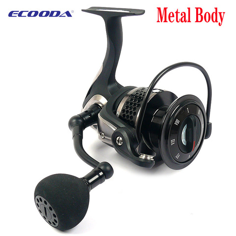 ECOODA EBH II 1000 1500 2000 3000 4000 4500 5000 Spinning Reel Drag Power 3-10kg Saltwater Fishing Reel Metal Reel ► Photo 1/5