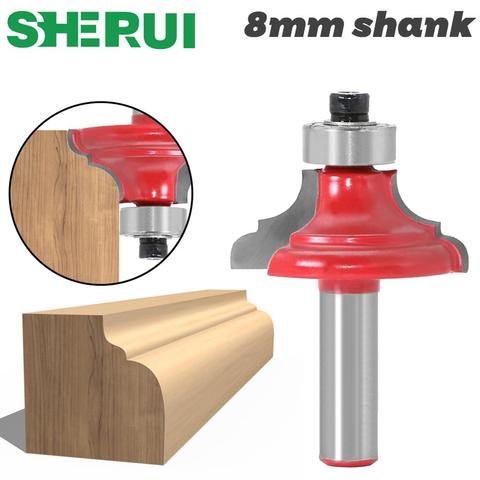 1pcs 8mm Shank wood router bit Straight end mill trimmer cleaning flush trim corner round cove box bits tools Milling Cutter ► Photo 1/6