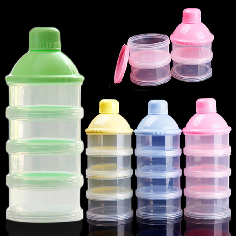 Latex Newborn Food Container Products Storage 3 Box Milk Powder Container 