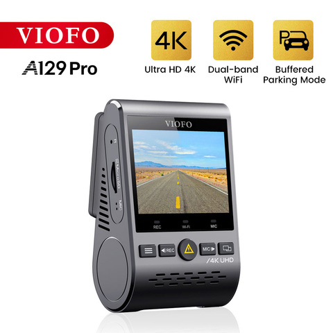 4K Dash Cam VIOFO A129 Pro DVR Ultra HD 4K Car DVR Sony 8MP Sensor GPS Wi-Fi Parking Mode G-sensor Super Night Vision CAR Camera ► Photo 1/6