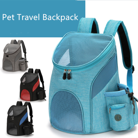 Outdoor Pet Travel Double Backpack Foldable Cat And Dog Pet Box Pet Supplies Travel Fashion Pet Carrying Front Bag ► Photo 1/6