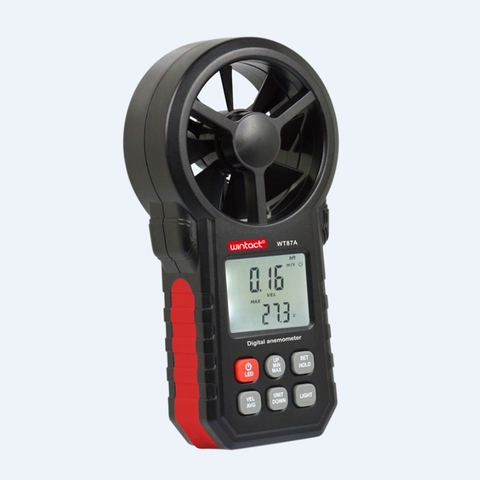 WT87A Portable Digital Anemometer Thermometer Real-time Anemometro Wind Speed Air Velocity Temp Gauge Meter Wind Cold Indicator ► Photo 1/6