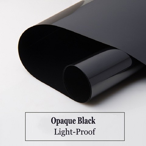 Black Sunscreen Glass Film Self-Adhesive Vinyl Light-Blocking Decals UV-Prevention Privacy Protection Drop-Shipping Window Cover ► Photo 1/6