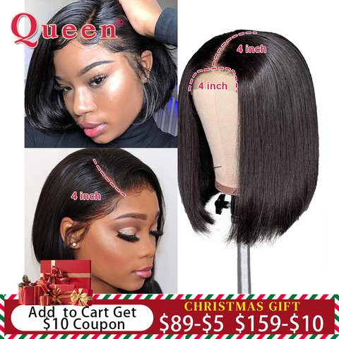 Blunt Cut Bob Wig Brazilian Lace Front Human Hair Wigs Straight Bob Wig For  Black Women Remy Lace Closure Wig With Baby Hair - Price history & Review |  AliExpress Seller -