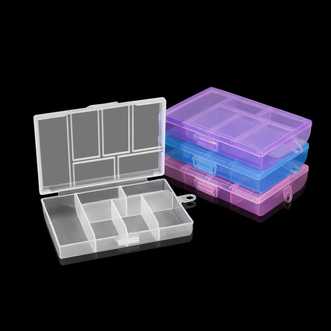 6 Slot Joyero Organizador ( Adjustable) Plastic Jewelry Box Storage Case Craft Jewelry Organizer Container For Jewelry Making ► Photo 1/6