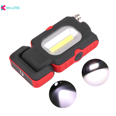Strong Magnet COB LED Flashlight 3 Modes USB Operated Working Lamp Magnet Mini Lighting LED Torch Lamp ► Photo 1/6