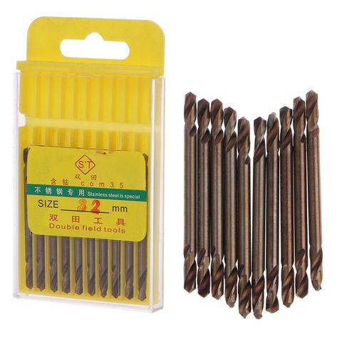 Cobalt M35 HSS Drill Bit Set 10 Piece 1/8 Inch Double Ended Drill Bits Set Power Tools ► Photo 1/6