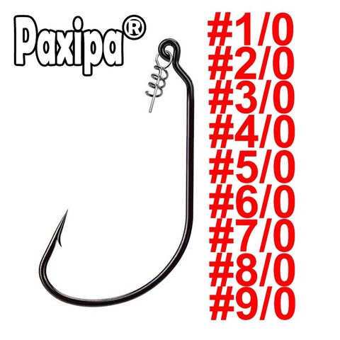 20 pcs Fishing Worm Hook with Spring Twist Lock For Soft Worm Lure Bass Barbed Carp Crank Fishing Hook ► Photo 1/2
