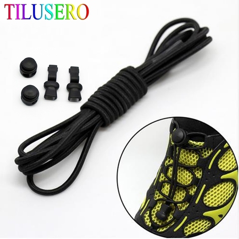 19 color Fashion No Tie Shoelace Locking Shoe Laces Elastic Shoelace ► Photo 1/5