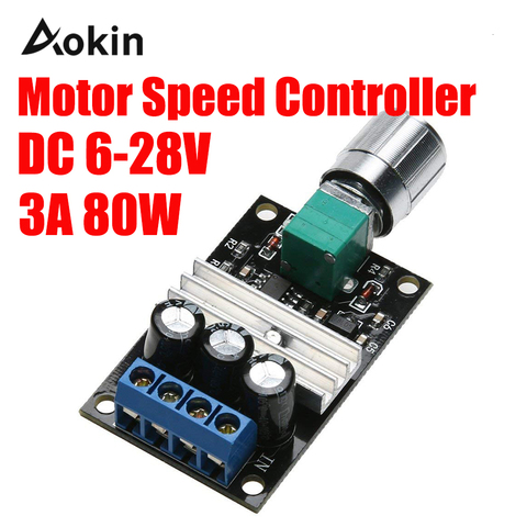 DC 6-28 V 12 V 24 V 3A PWM Control Switch Driver of Engine Speed Regulator Variable Fan Adjustment for DC Motor Governor Tools ► Photo 1/6