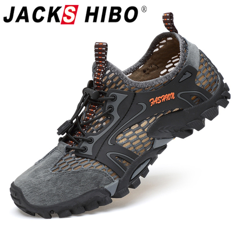 JACKSHIBO Breathable Water Shoes For Men Climbing Hiking Upstream Shoes Men Outdoor Beach Swimming Shoes Barefoot Sneakers ► Photo 1/6