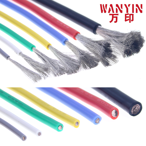 high quality cable wire Soft silicone wire 12AWG 14AWG 16AWG 18AWG 20AWG 22AWG 24AWG 26AWG 28AWG 30AWG Tinned pure copper wire ► Photo 1/6