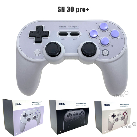 8BitDo SF30 Pro SN30 Pro Wireless Bluetooth Gamepad Controller for Windows  Android macOS Nintendo Switch Steam with Joystick